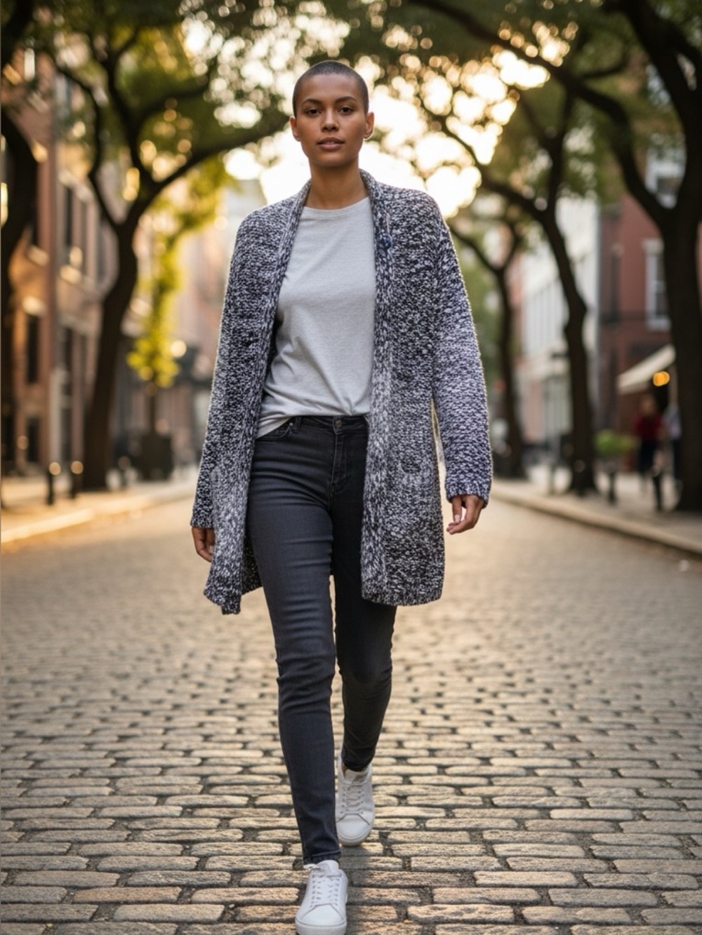 NWT Bobeau Harper Eyelash Gray Open Cardigan Size 1X Stunning